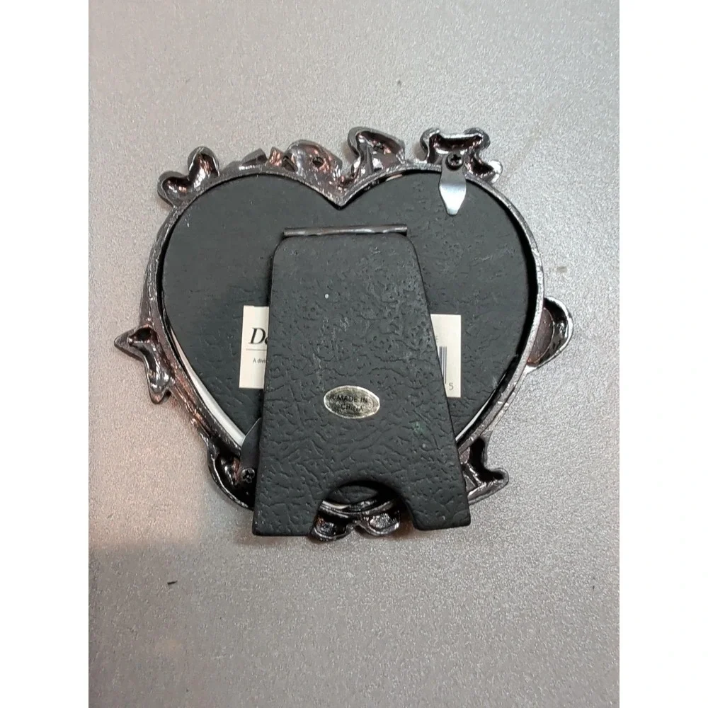 Design Impressions Pewter Baby Photo Frame Heart Teddy Bear Rocking Horse 10739